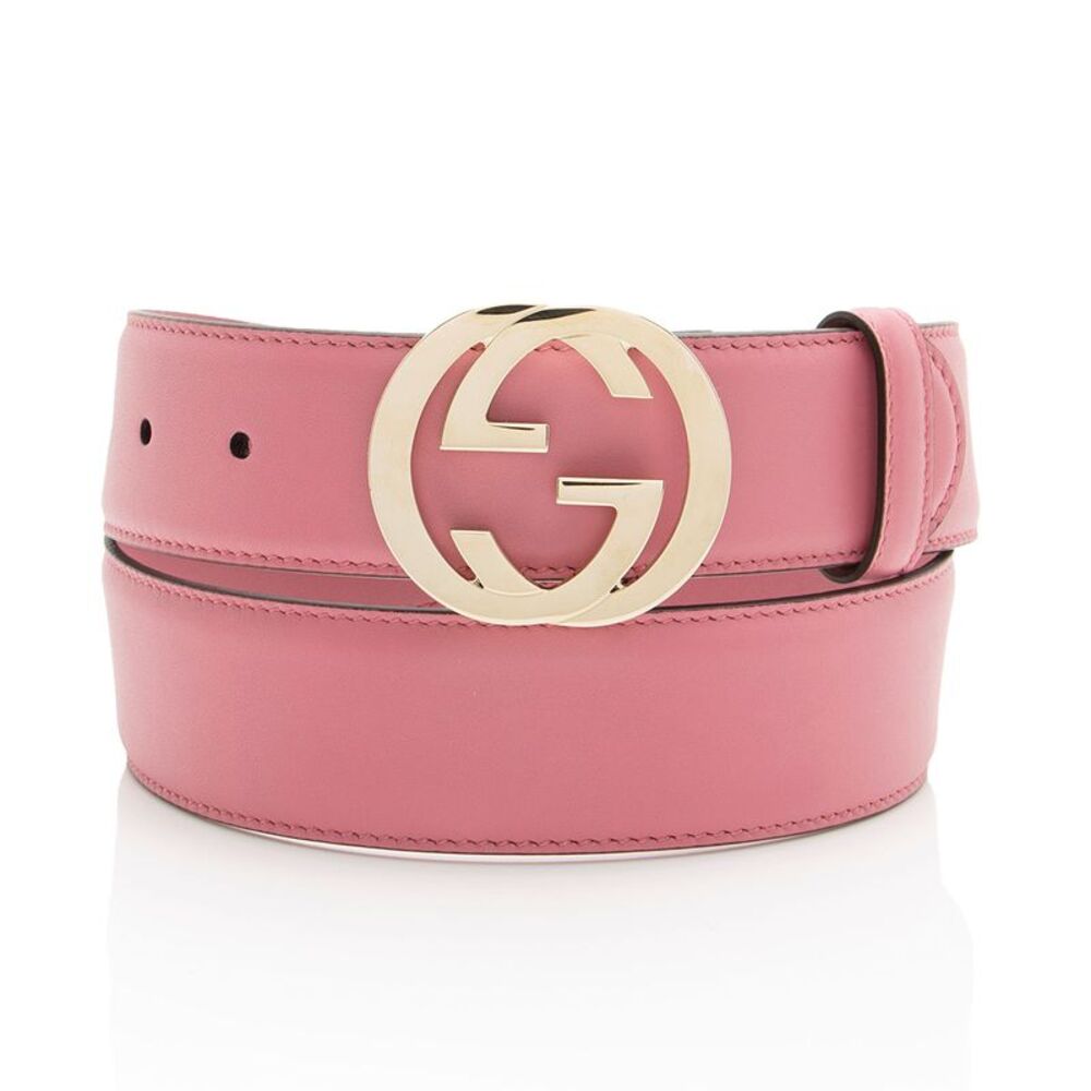 Gucci Leather Interlocking G Belt - Size 32 / 80